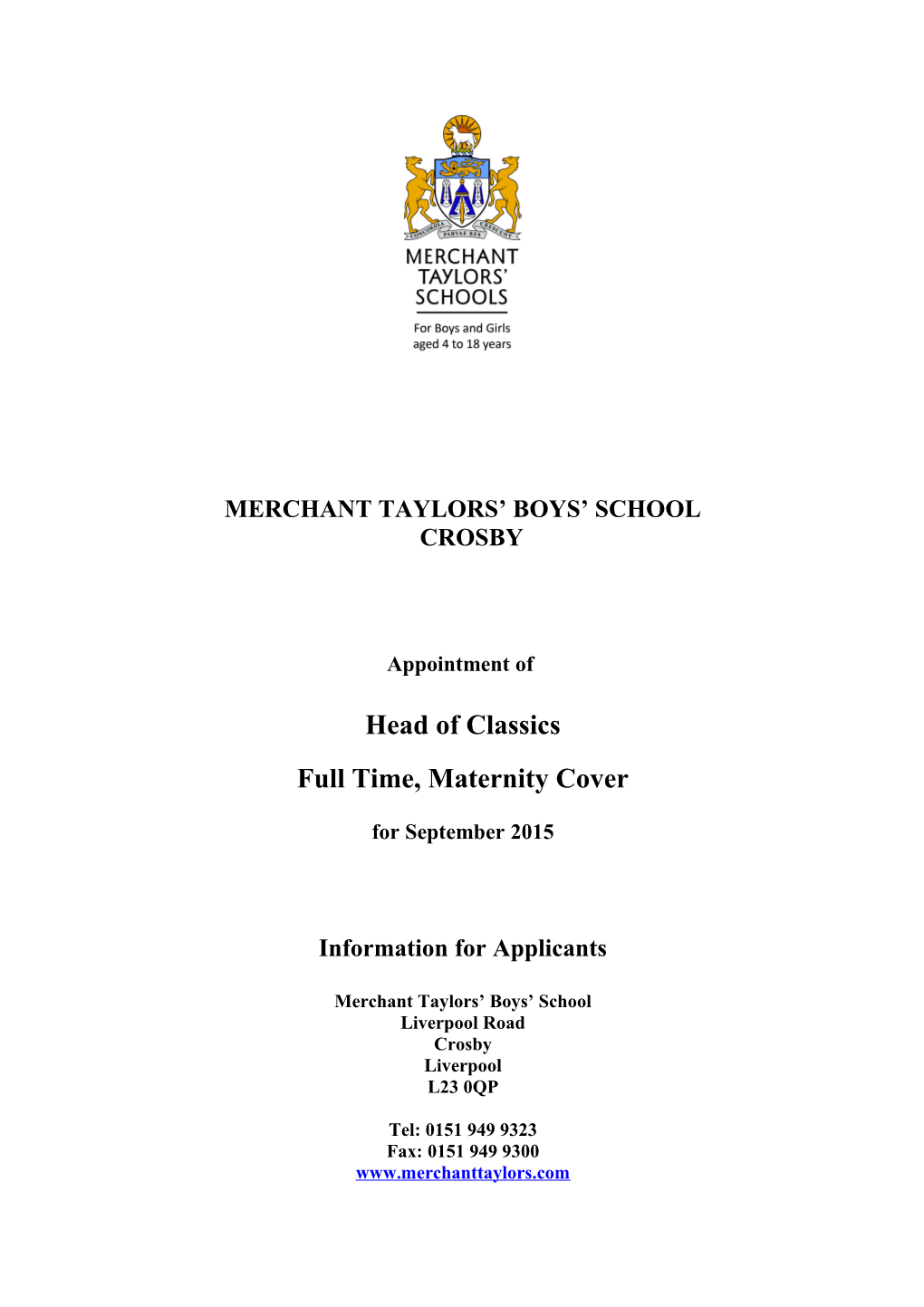 Merchant Taylors Boys School