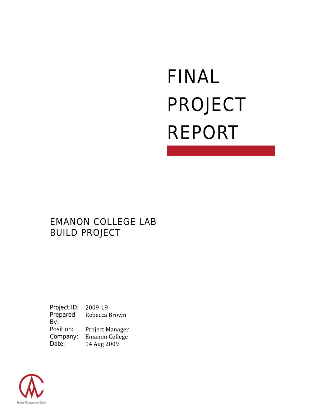 Emanon College Lab Build Project A1