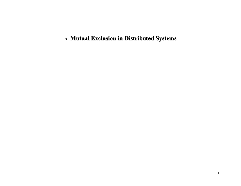 Q Mutual Exclusion in Distributed Systems