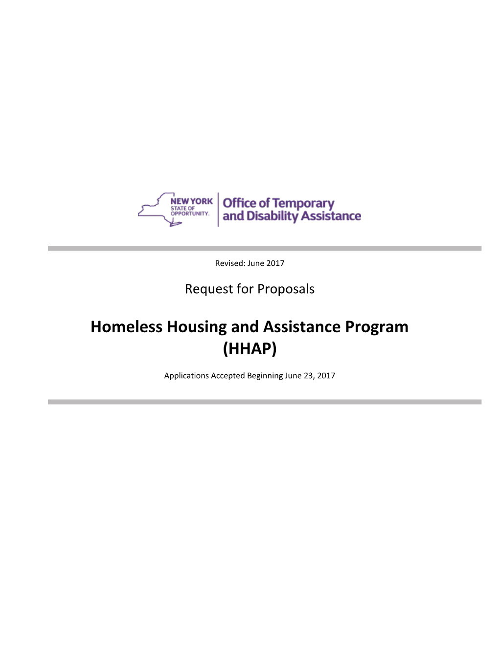 Homeless Housing and Assistance Program s1