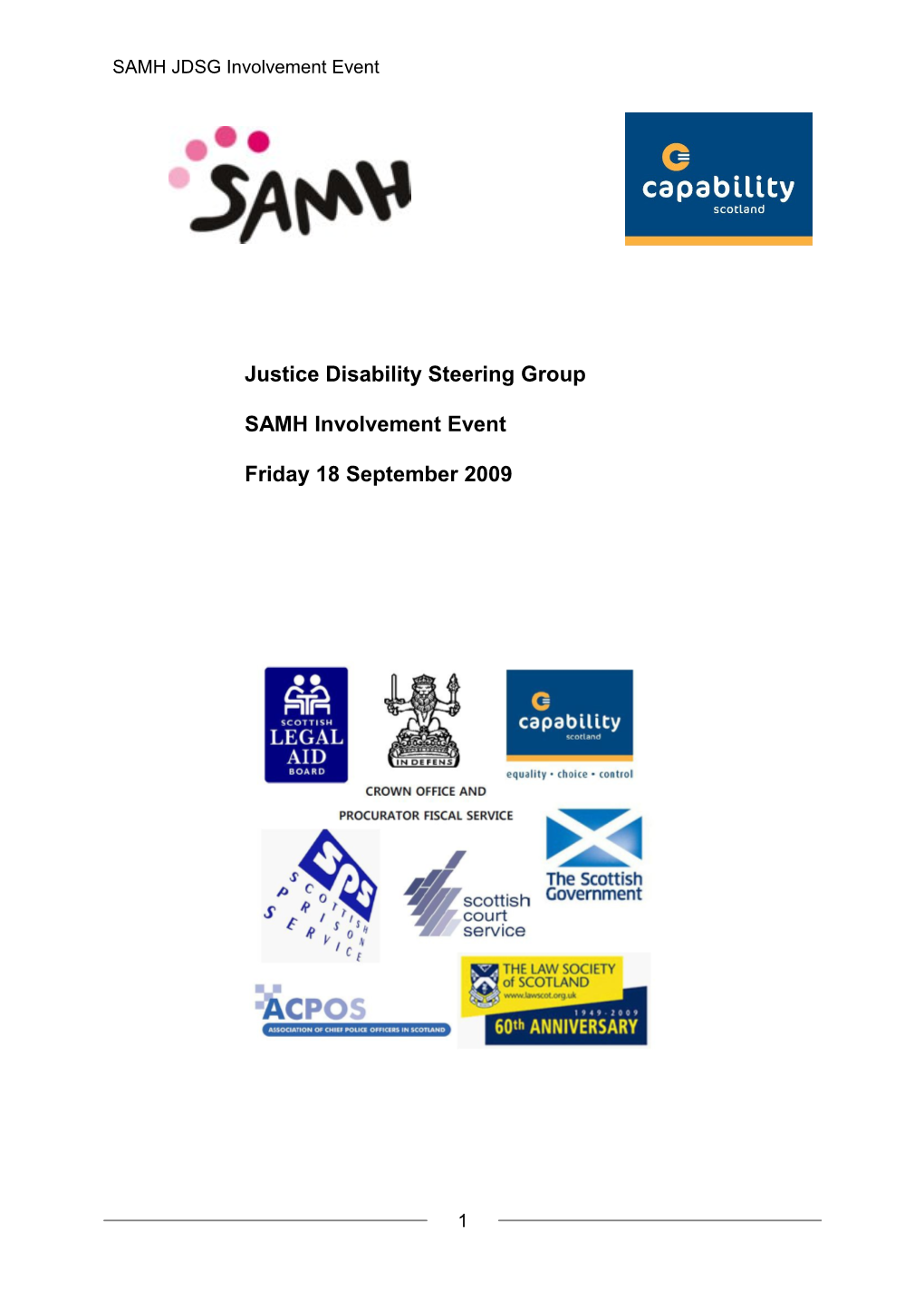 Justice Disability Steering Group