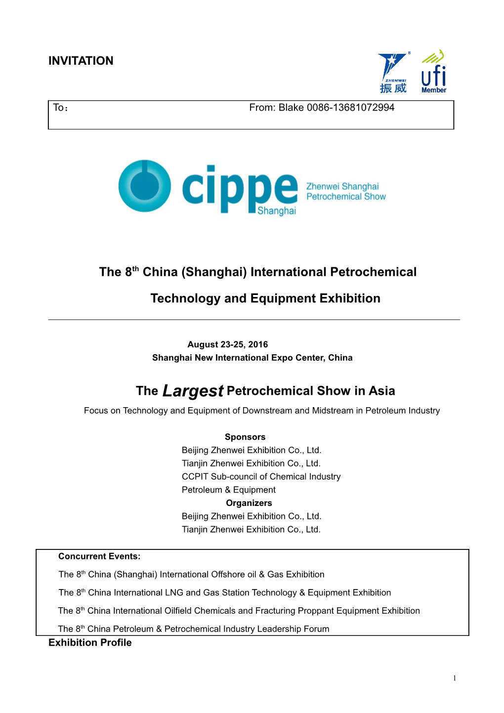 The 8Th China (Shanghai) International Petrochemical