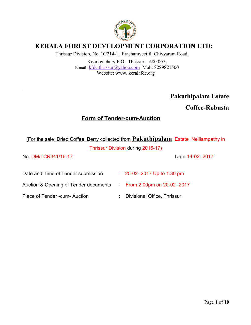 Kerala Forest Development Corporation Ltd