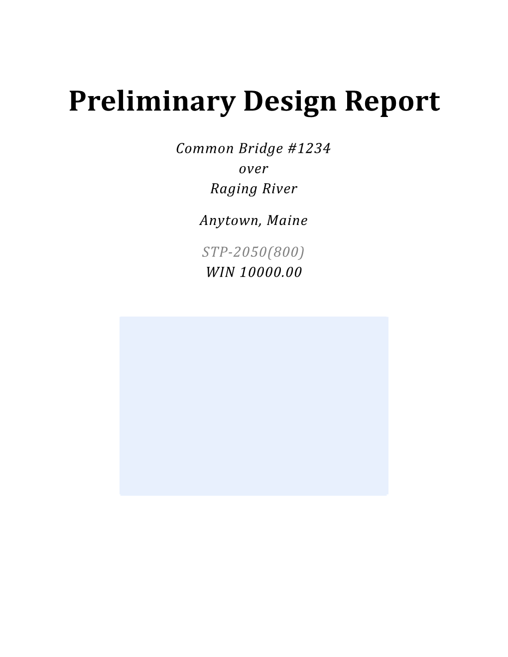 Preliminary Design Report