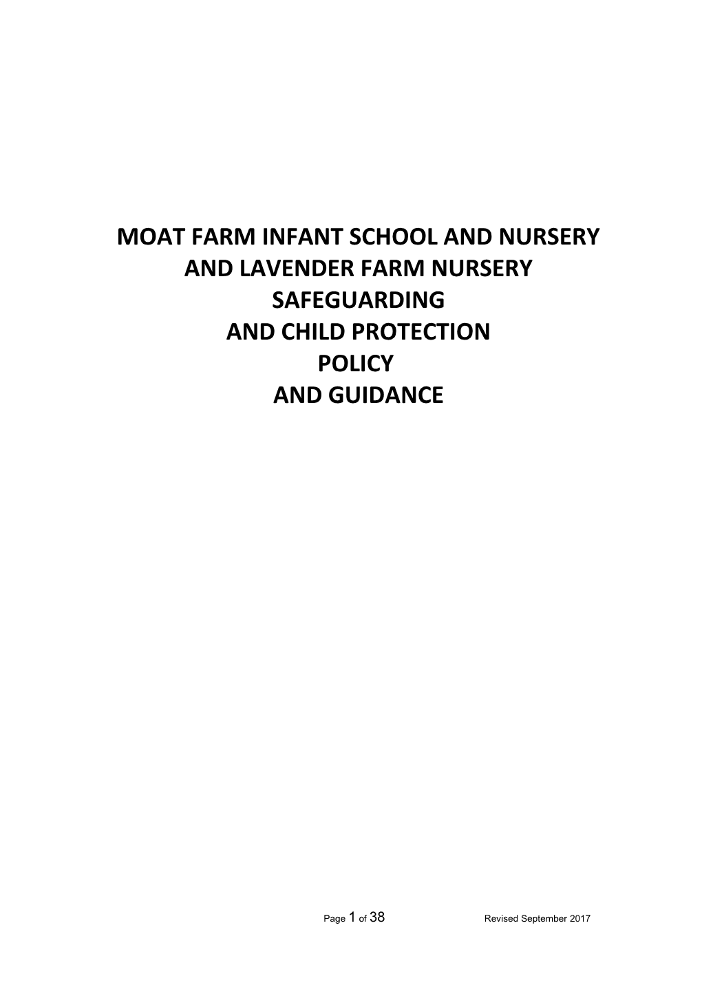 Moat Farm Infant School and Nursery and Lavender Farm Nursery