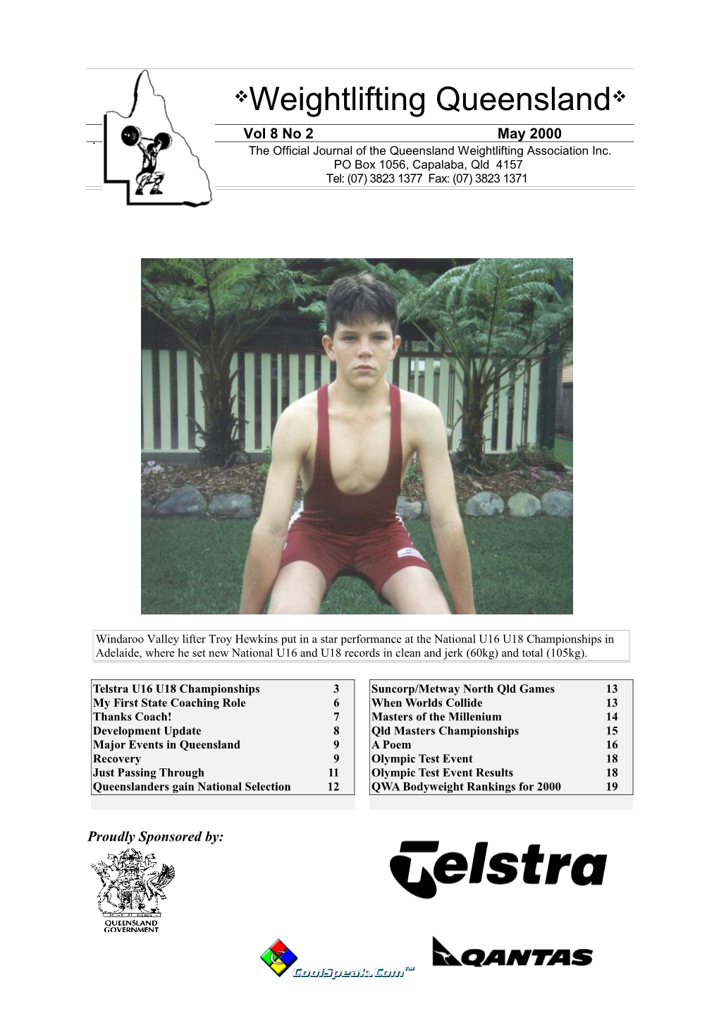The Official Journal of the Queensland Weightlifting Association Inc