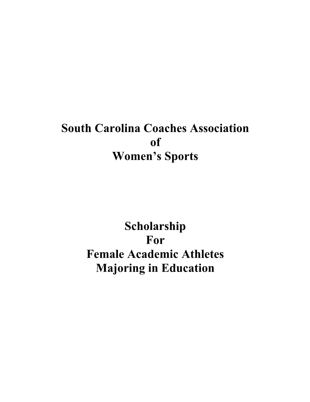 South Carolina Coaches Association