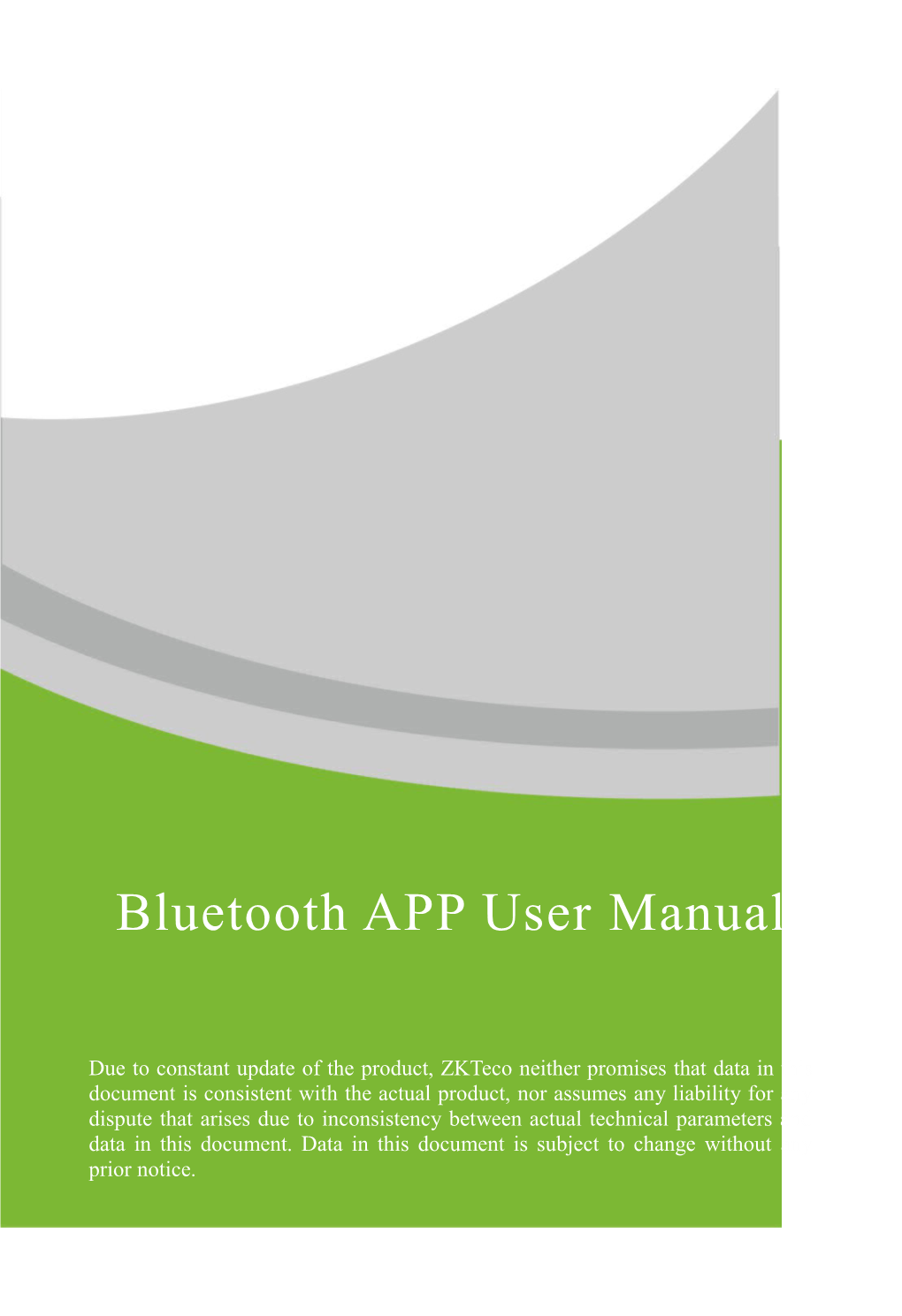 Bluetooth APP User Manual