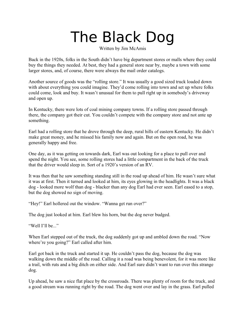 The Black Dog