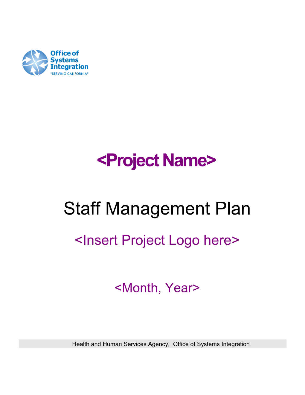 Staff Management Plan Template