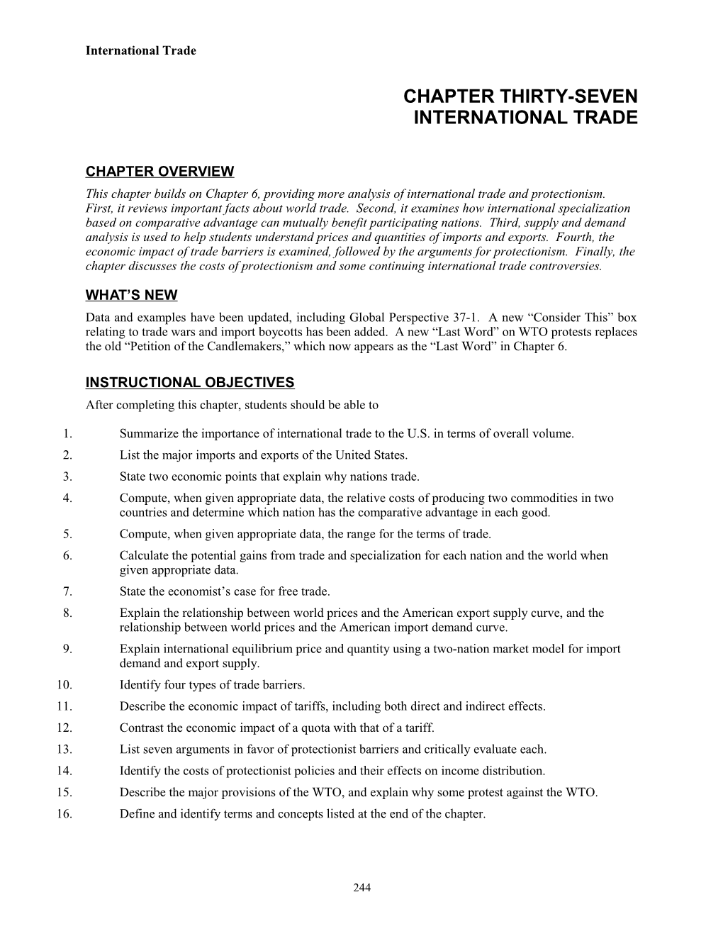 International Trade