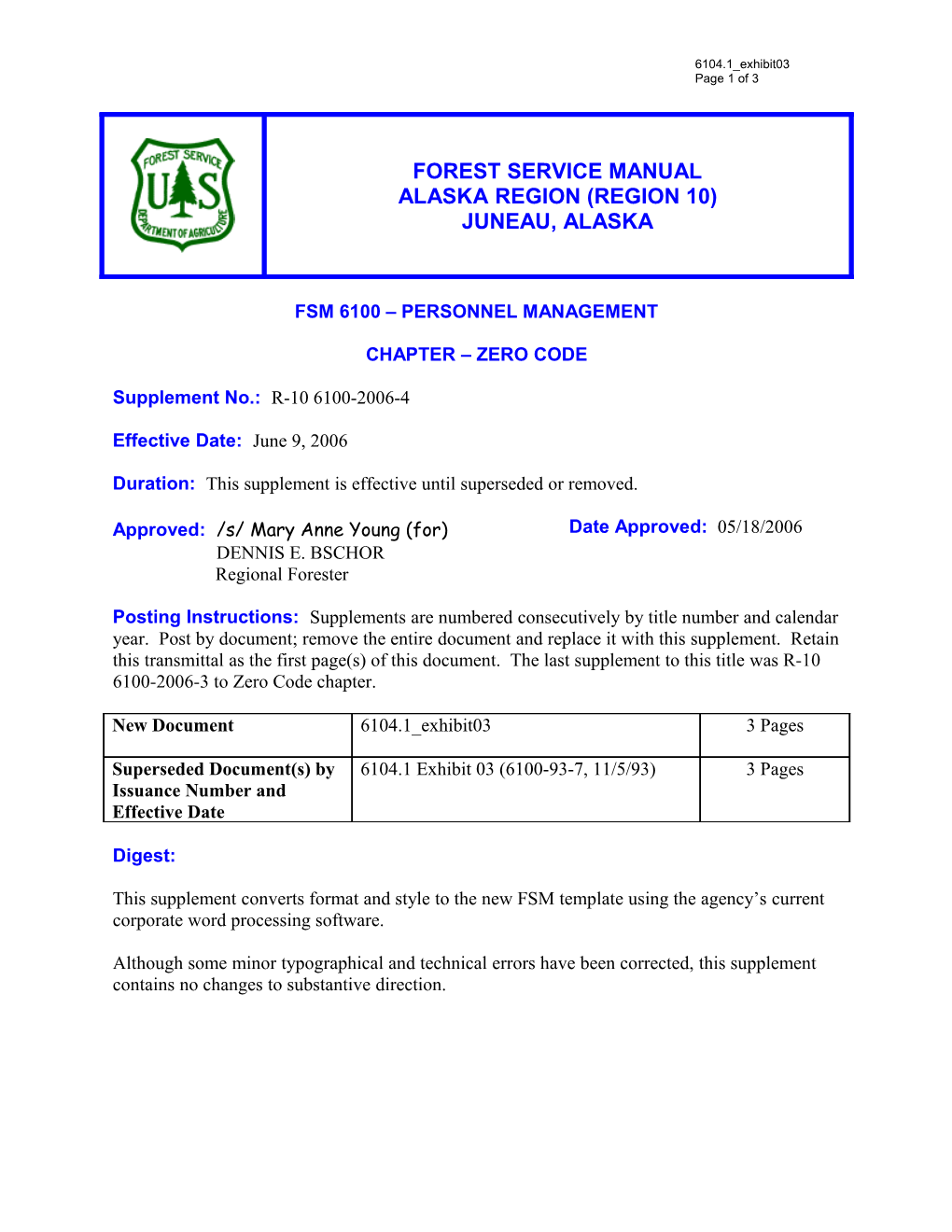 Fsm 6100 Personnel Management