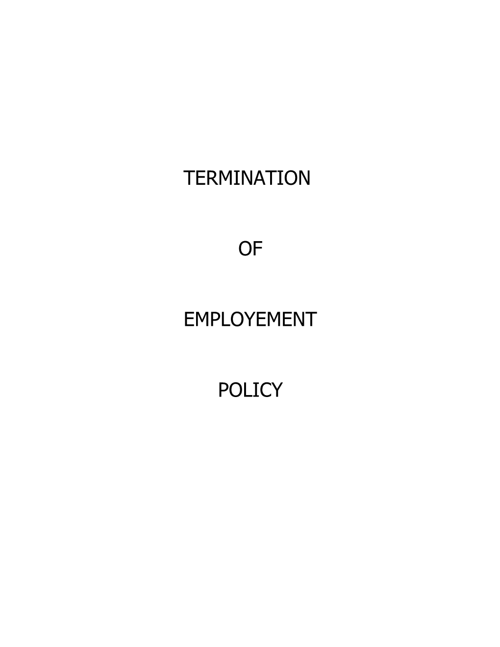 Policy Contents