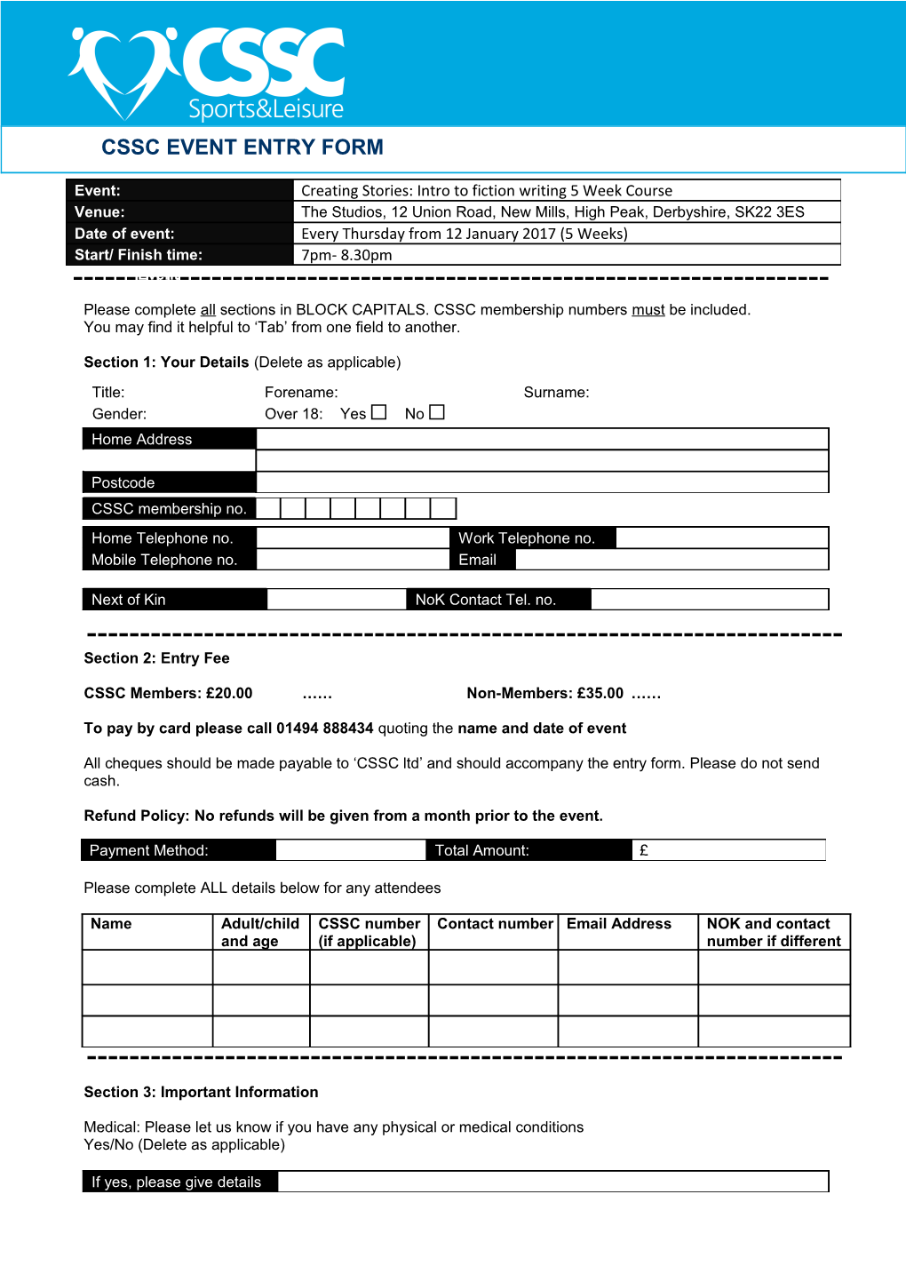 Section 1: Your Details (Delete As Applicable) s6