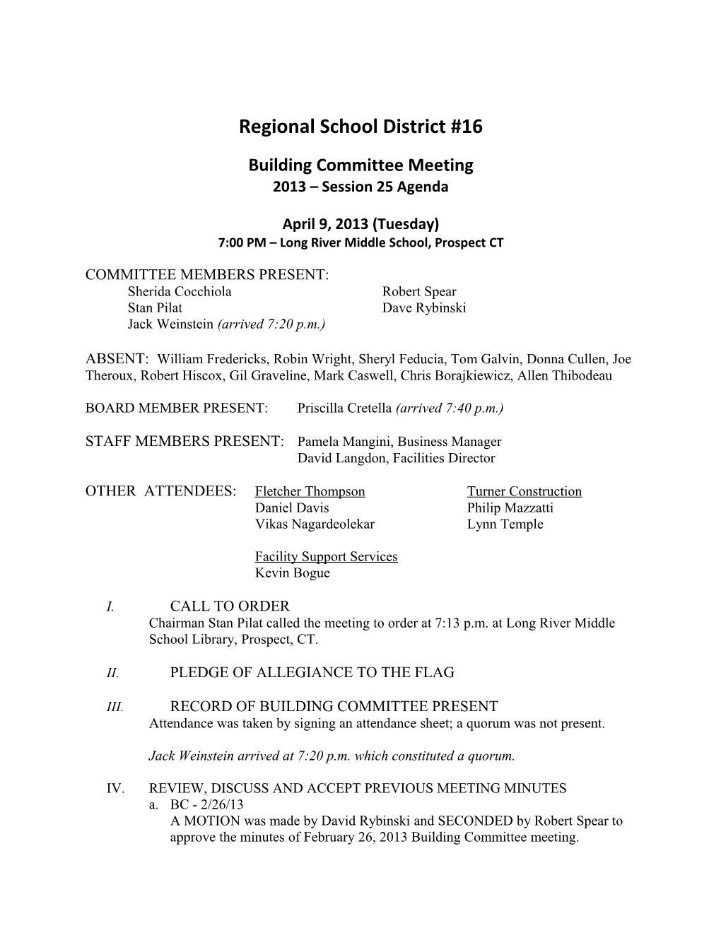 Regional School District #16