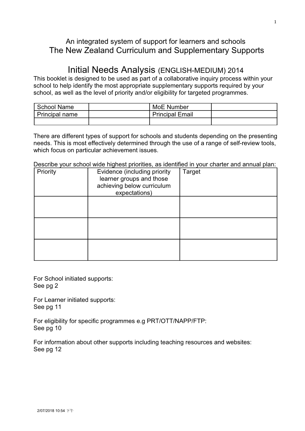 An Integrated System of Support for Learners and Schools