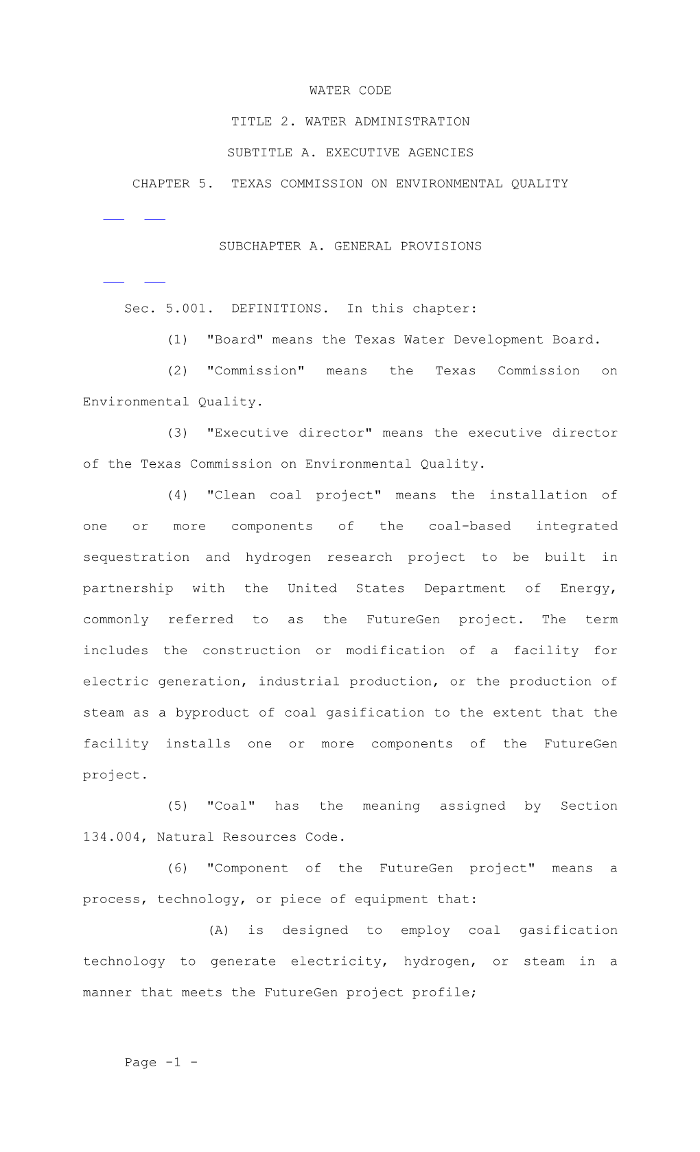 Chapter 5. Texas Commission on Environmental Quality