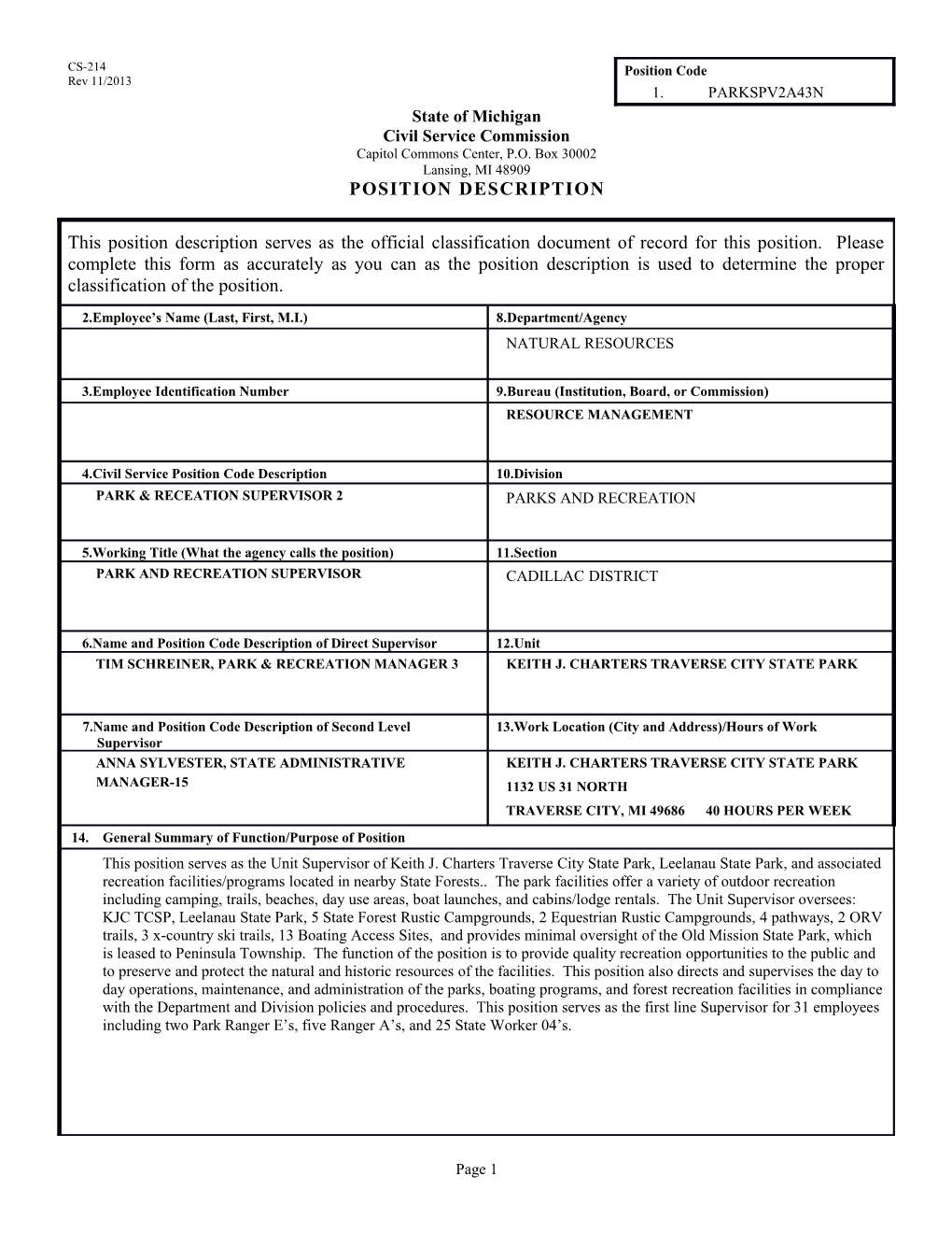 CS-214 Position Description Form s17