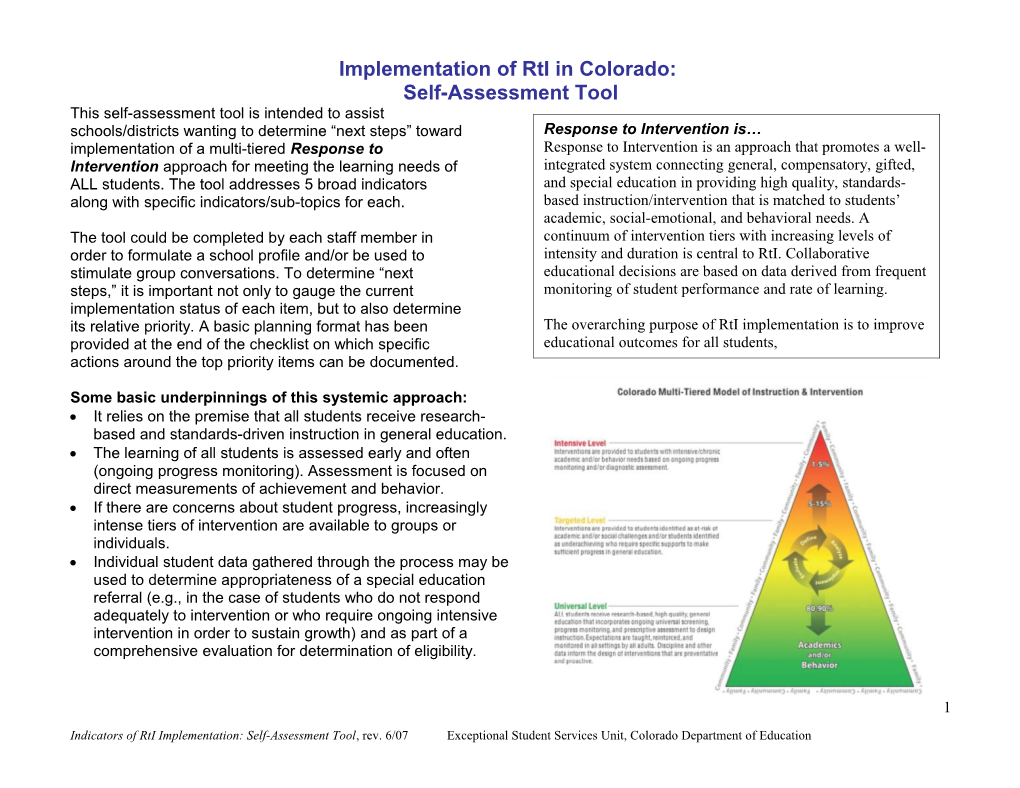 Implementation Ofrti in Colorado