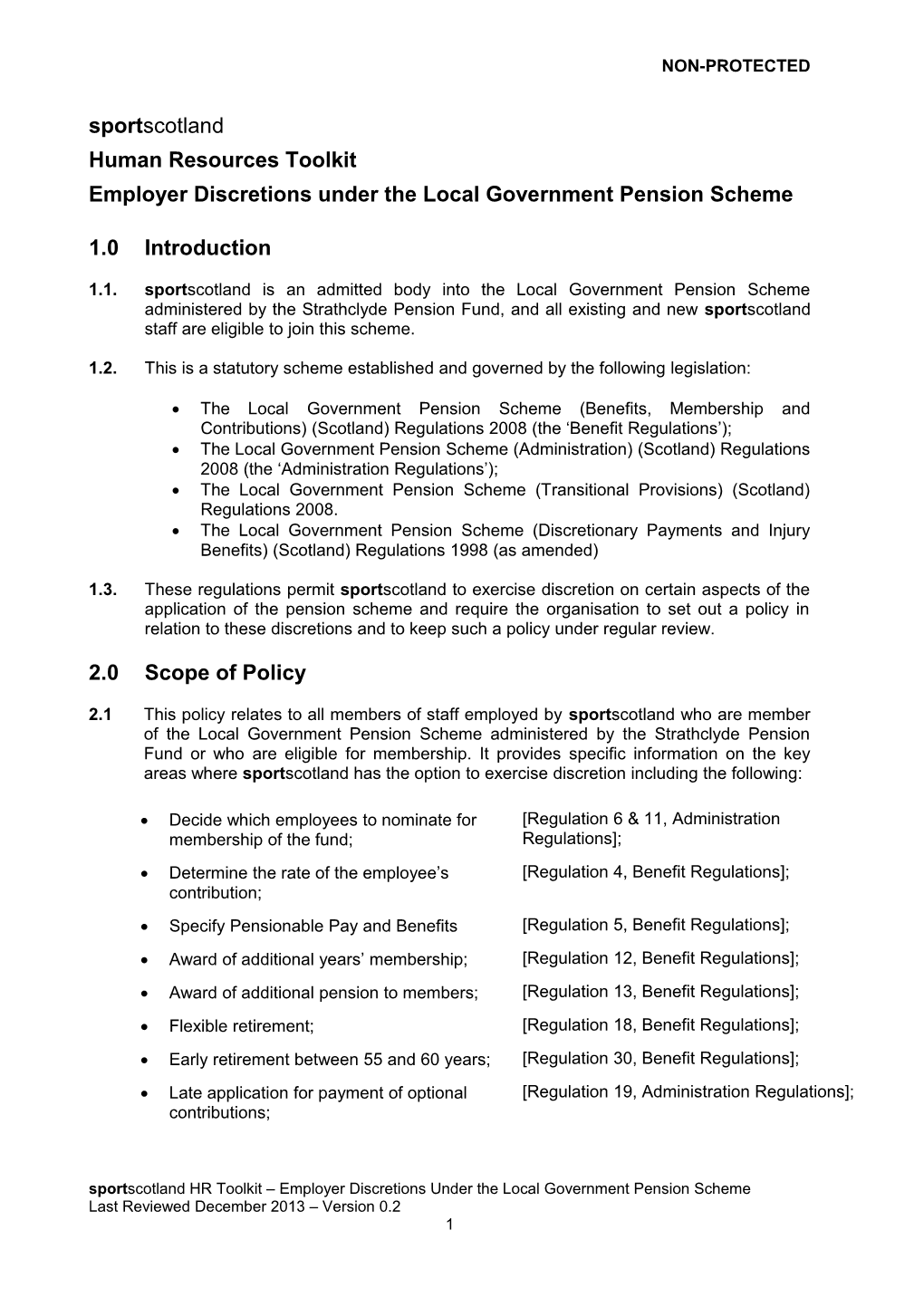 Employer Discretions Under the Local Government Pension Scheme