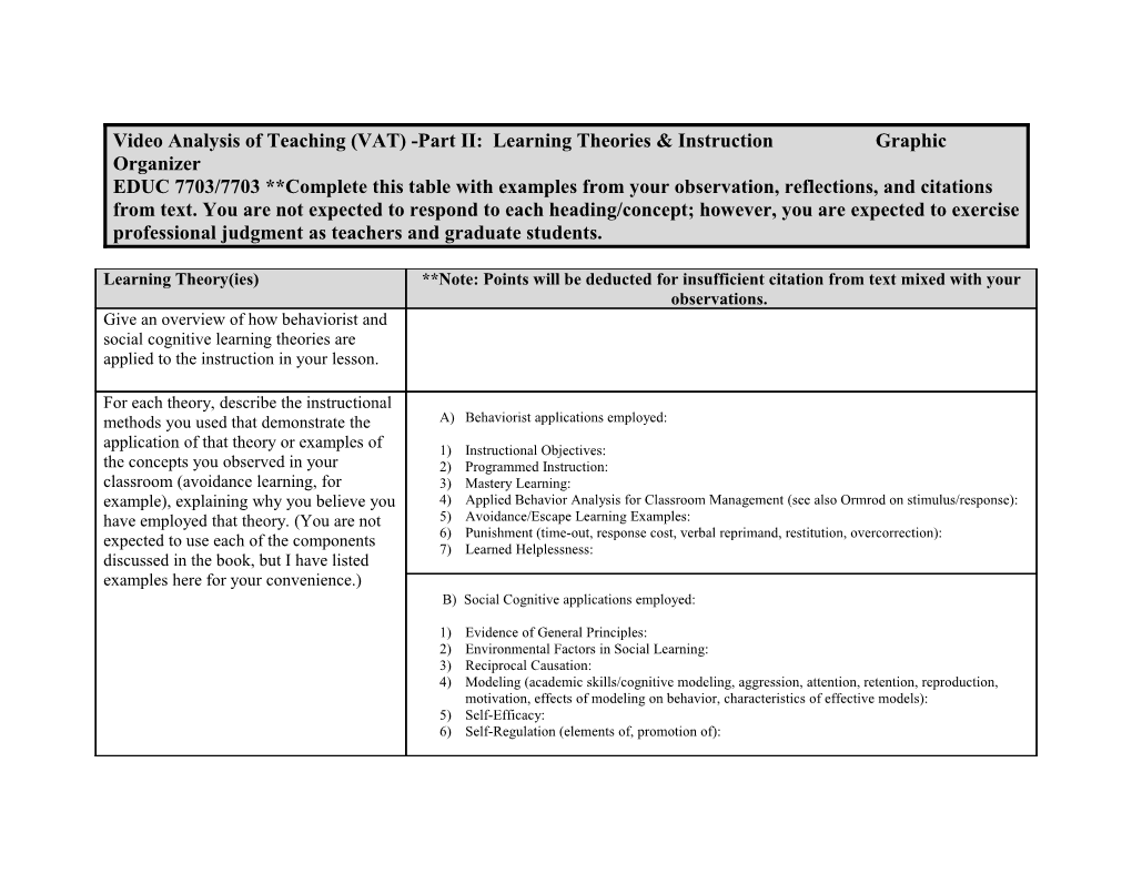 Reflective Planning for Learning RUBRICS