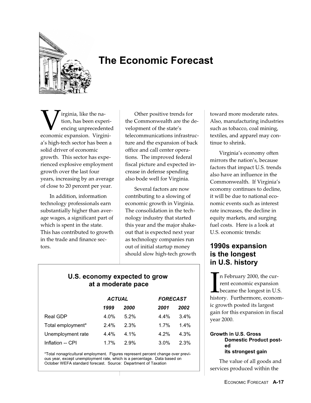 The Economic Forecast