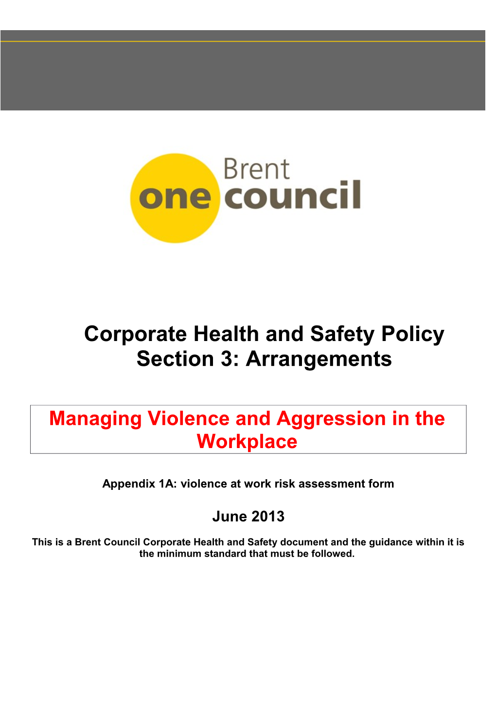 Corporate Health and Safety Policy