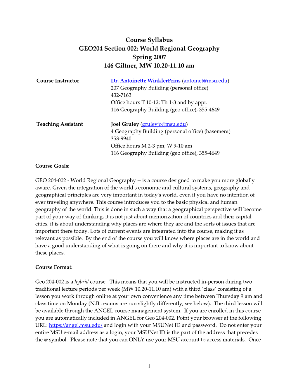 GEO204-V: World Regional Geography