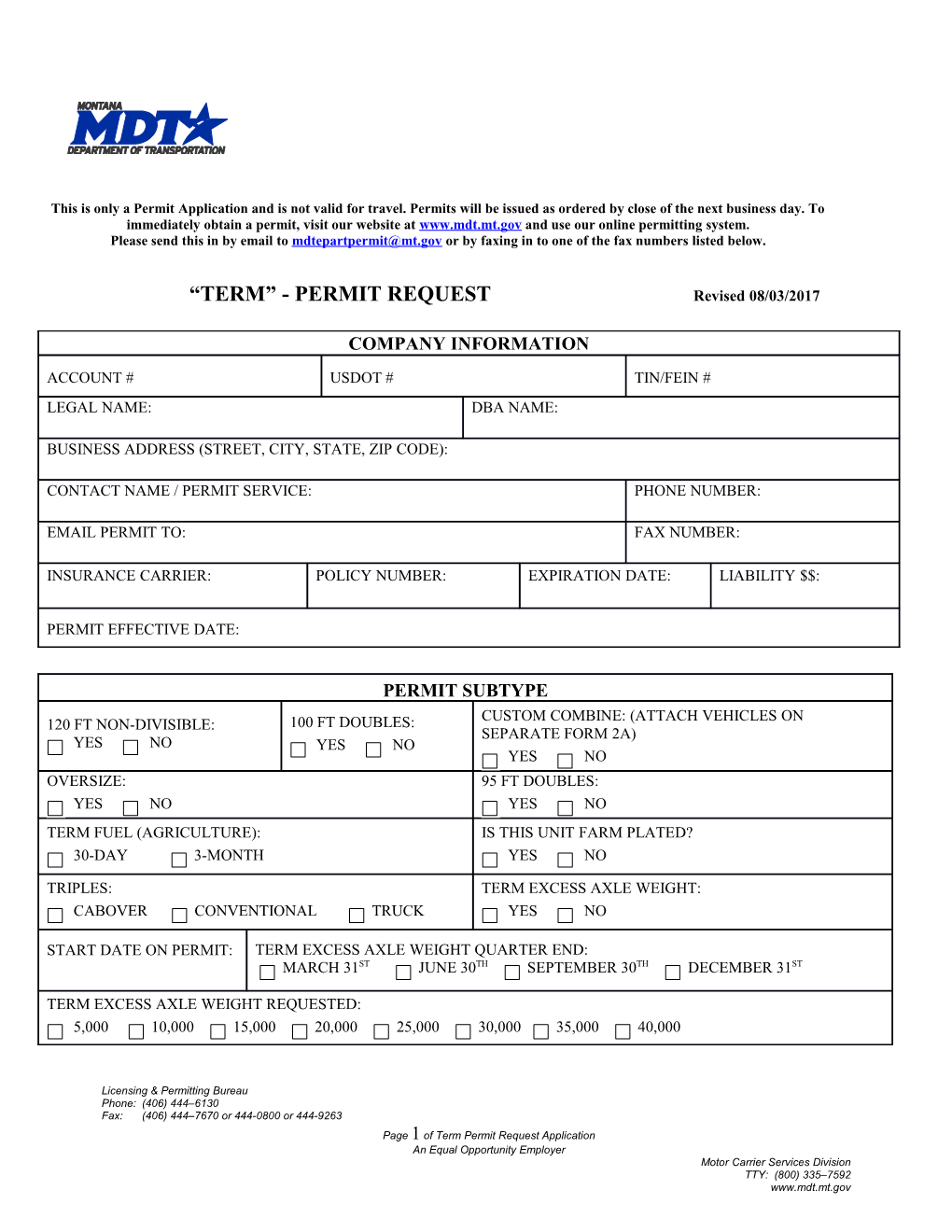 Please Send This in by Email to Or by Faxing in to One of the Fax Numbers Listed Below