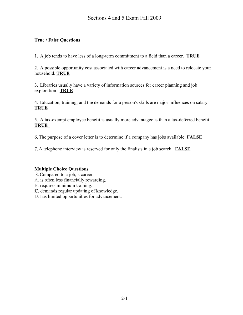 Chapter 002 Financial Aspects of Career Planning