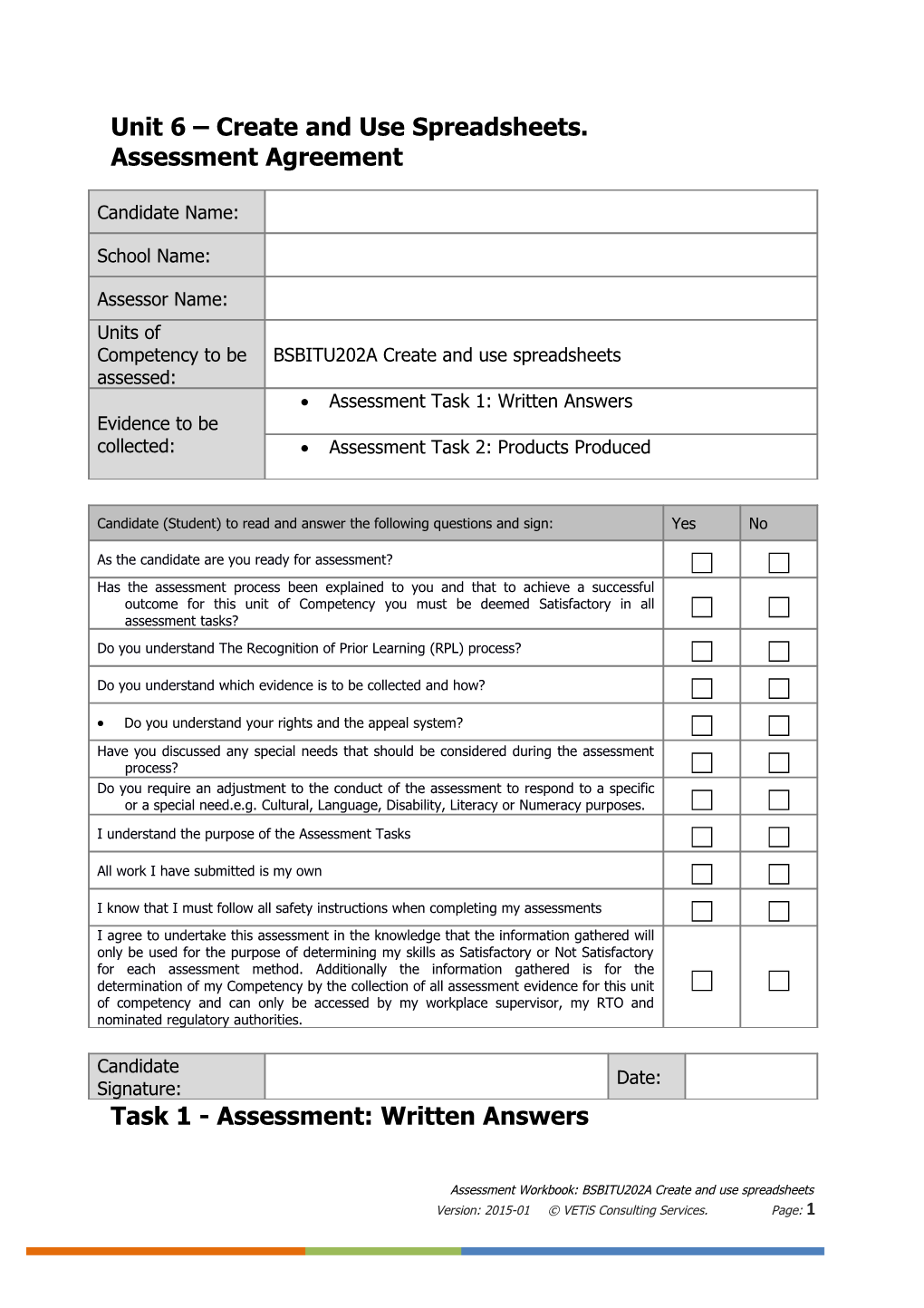 Unit 6 Create and Use Spreadsheets