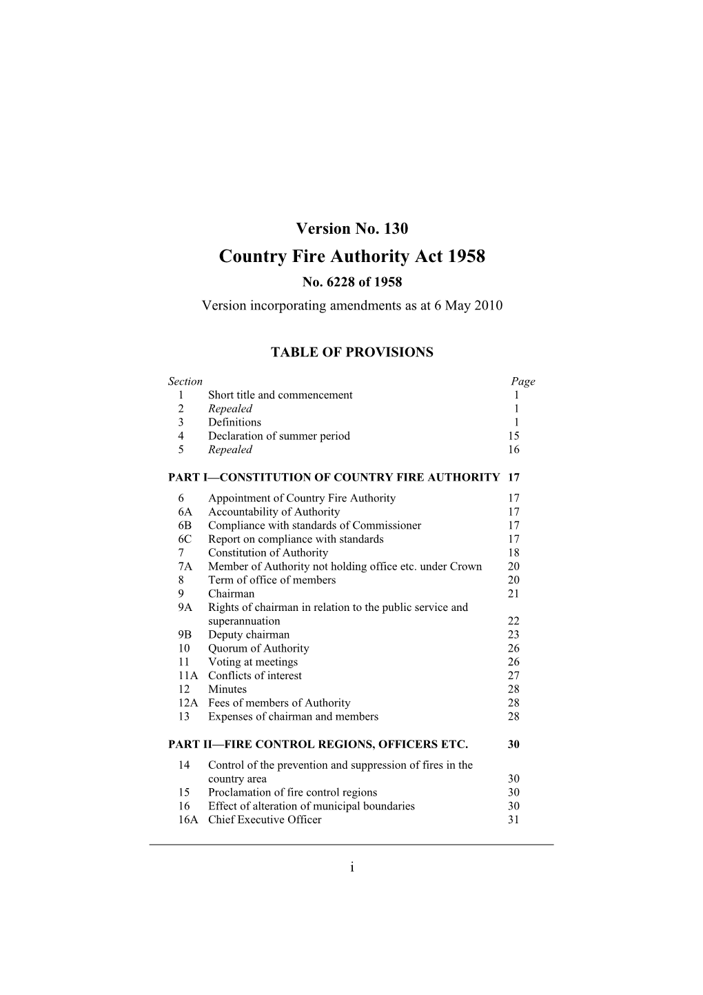 Country Fire Authority Act 1958 s2