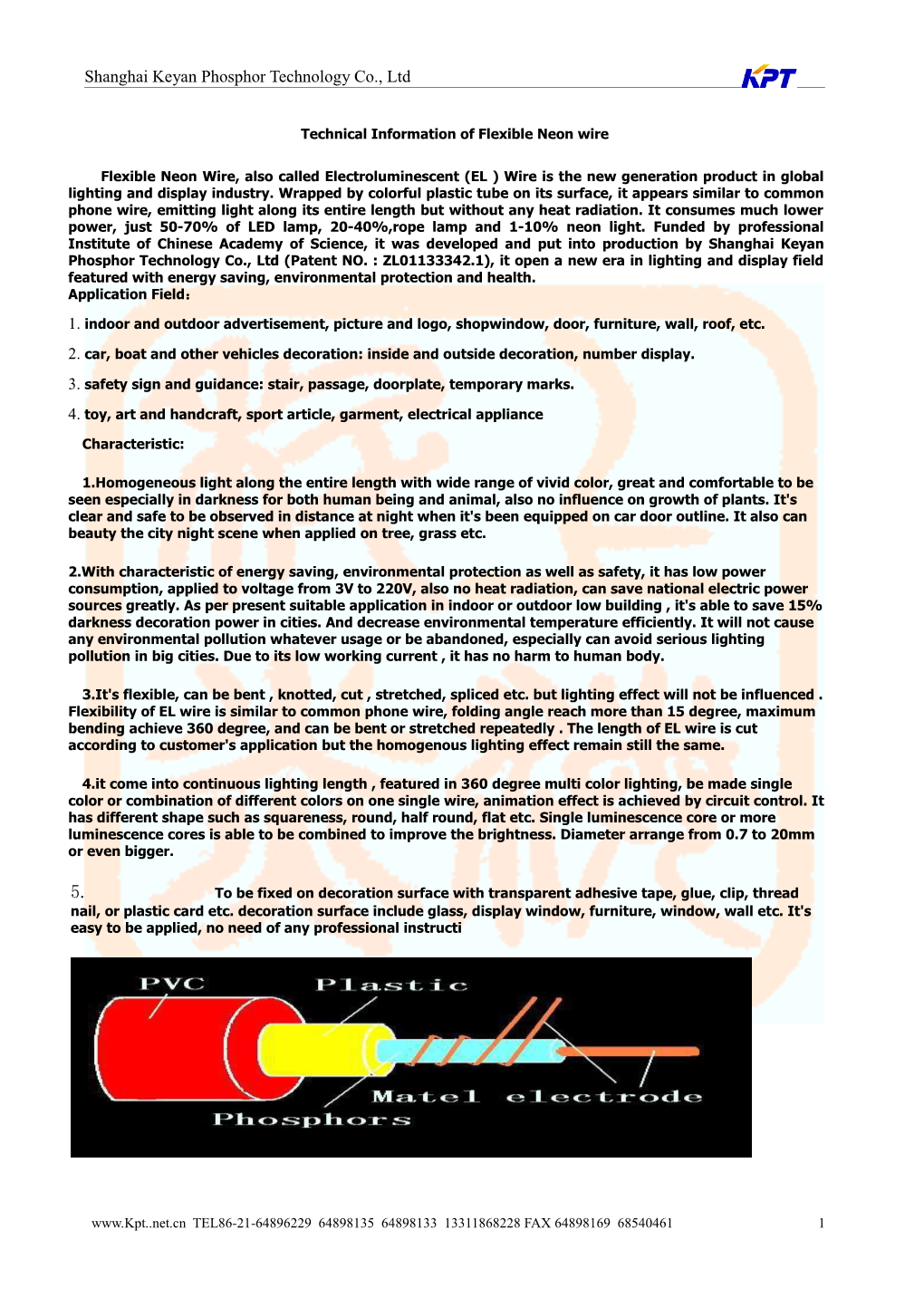 Technical Information of Flexible Neon Wire