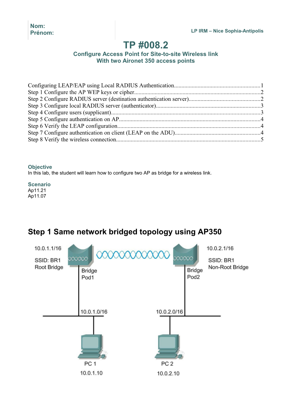 Configure Access Point for Site-To-Site Wireless Link