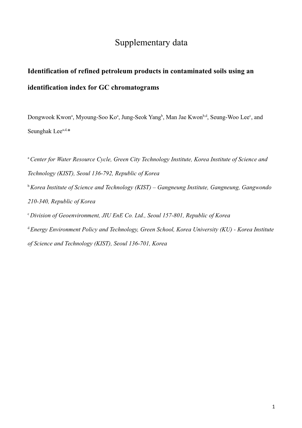 Identification of Refined Petroleum Products in Contaminated Soils Using an Identification