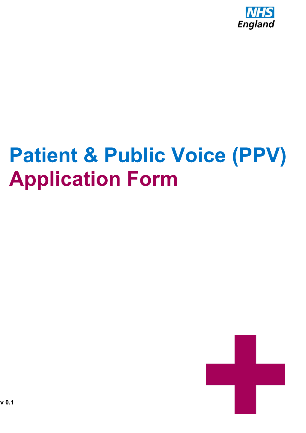 NHS England Report Template 8 - No Photo on Cover