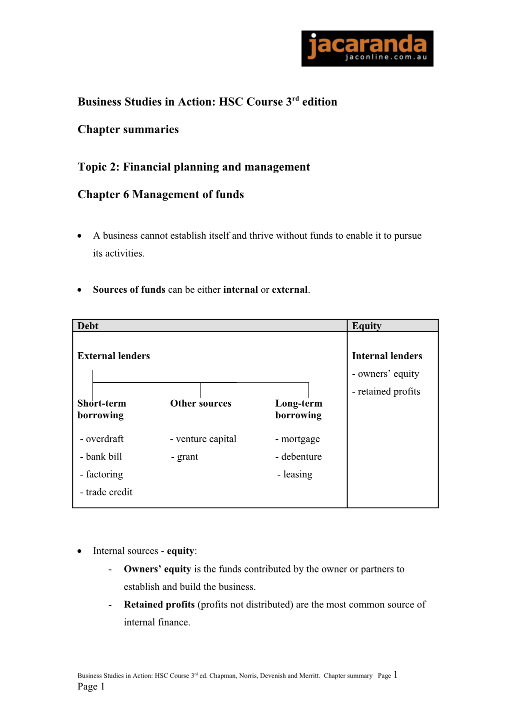 Business Studies in Action: HSC Course 3Rd Edition