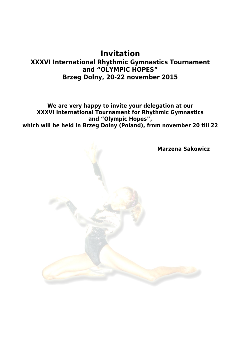 X International Rhytmic Gymnastics Tournament