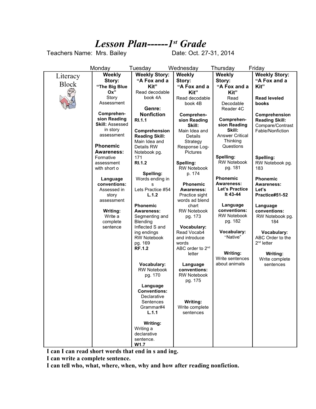 Week at a Glance s1