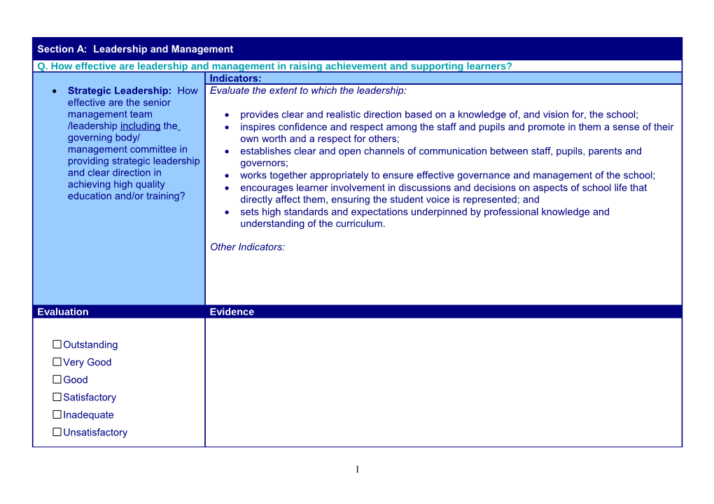 Together Towards Improvement - Post-Primary Tables