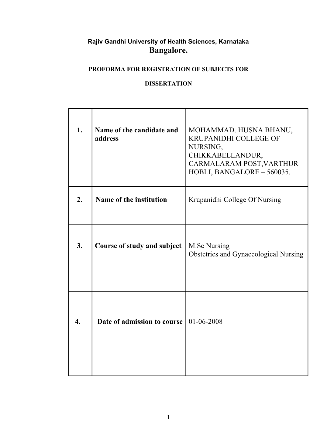 Rajiv Gandhi University of Health Sciences, Karnataka s9