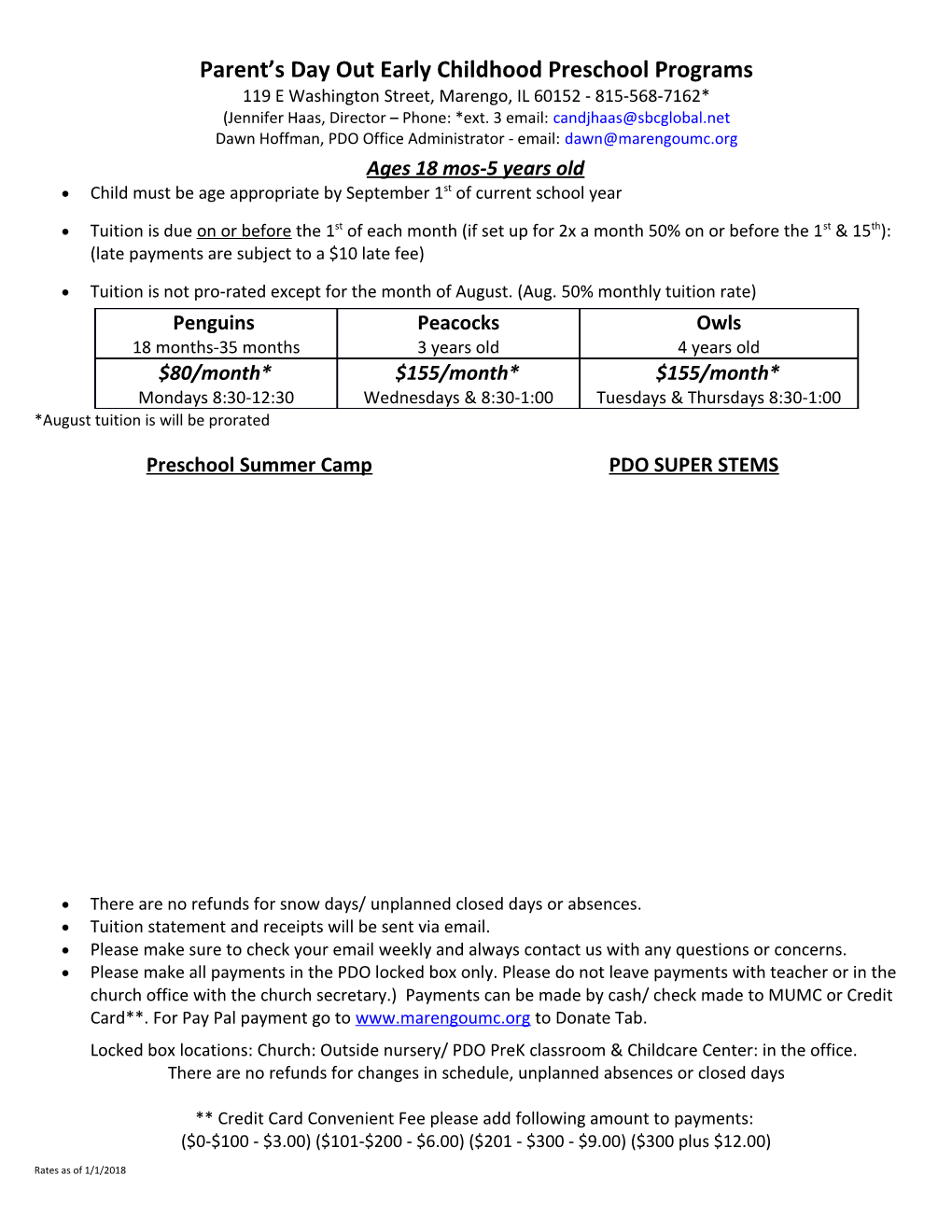 Parent S Day out Early Childhood Preschool Programs