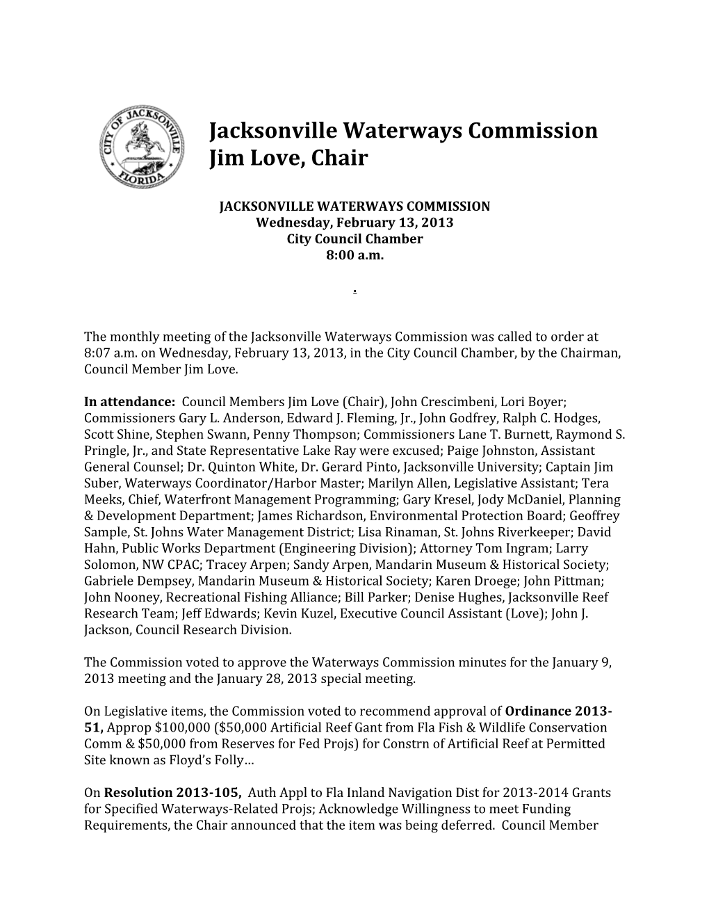 Jacksonville Waterways Commission s6