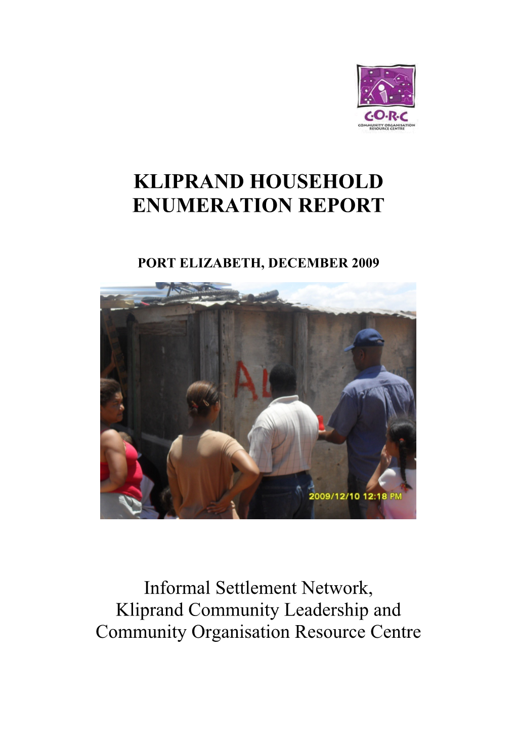 Kliprand Household Enumeration Report