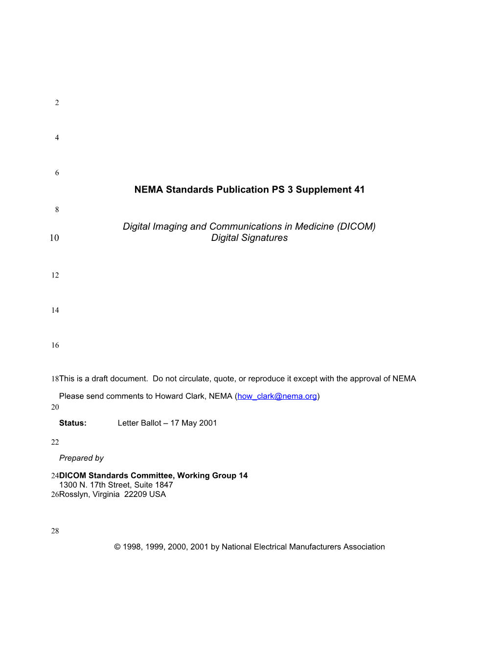 NEMA Standards Publication PS 3 Supplement 41