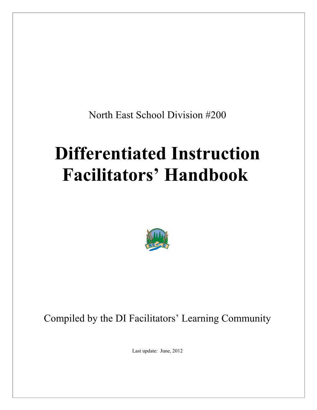 Differentiated Instruction Facilitators Handbook