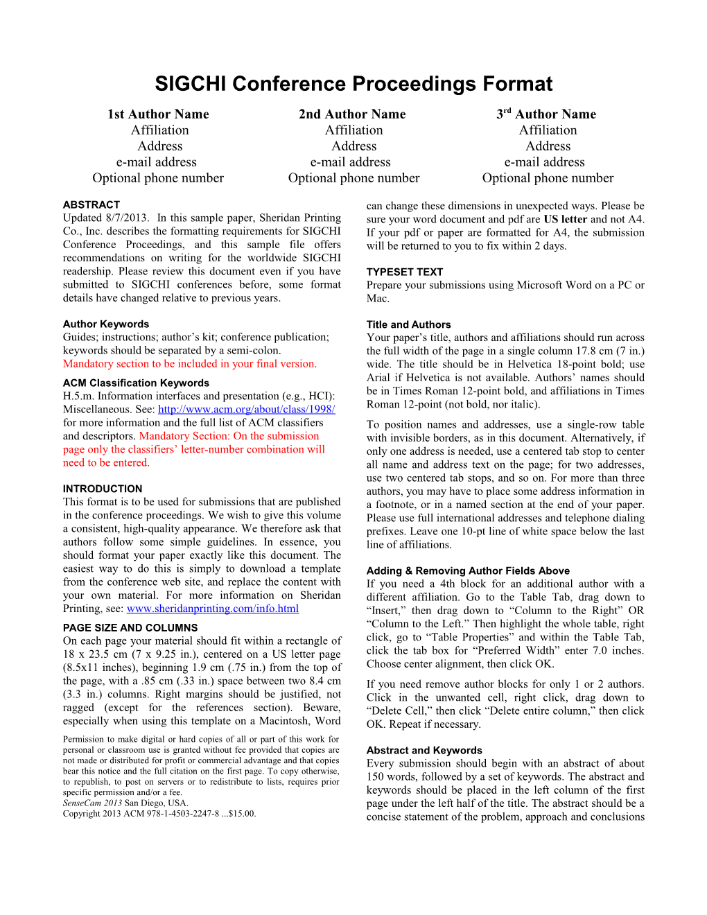 SIGCHI Conference Paper Format s6