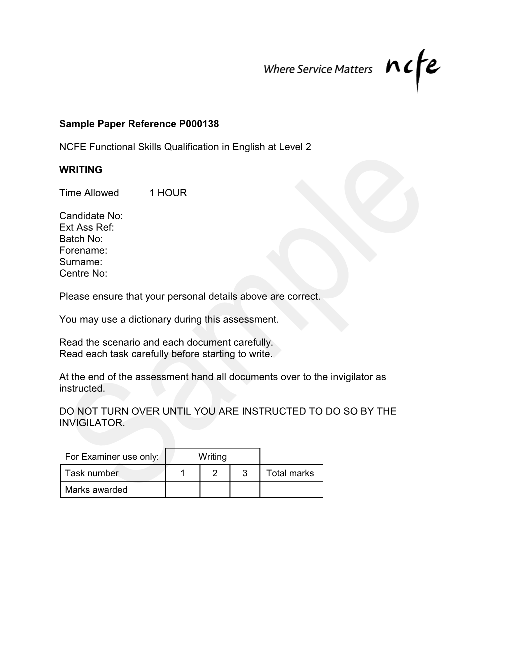 Level 1 Functional Skills s1