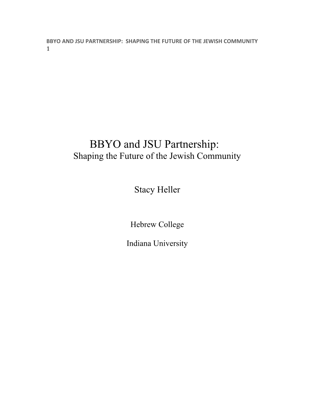 BBYO and JSU Partnership: Shaping the Future of the Jewish Community