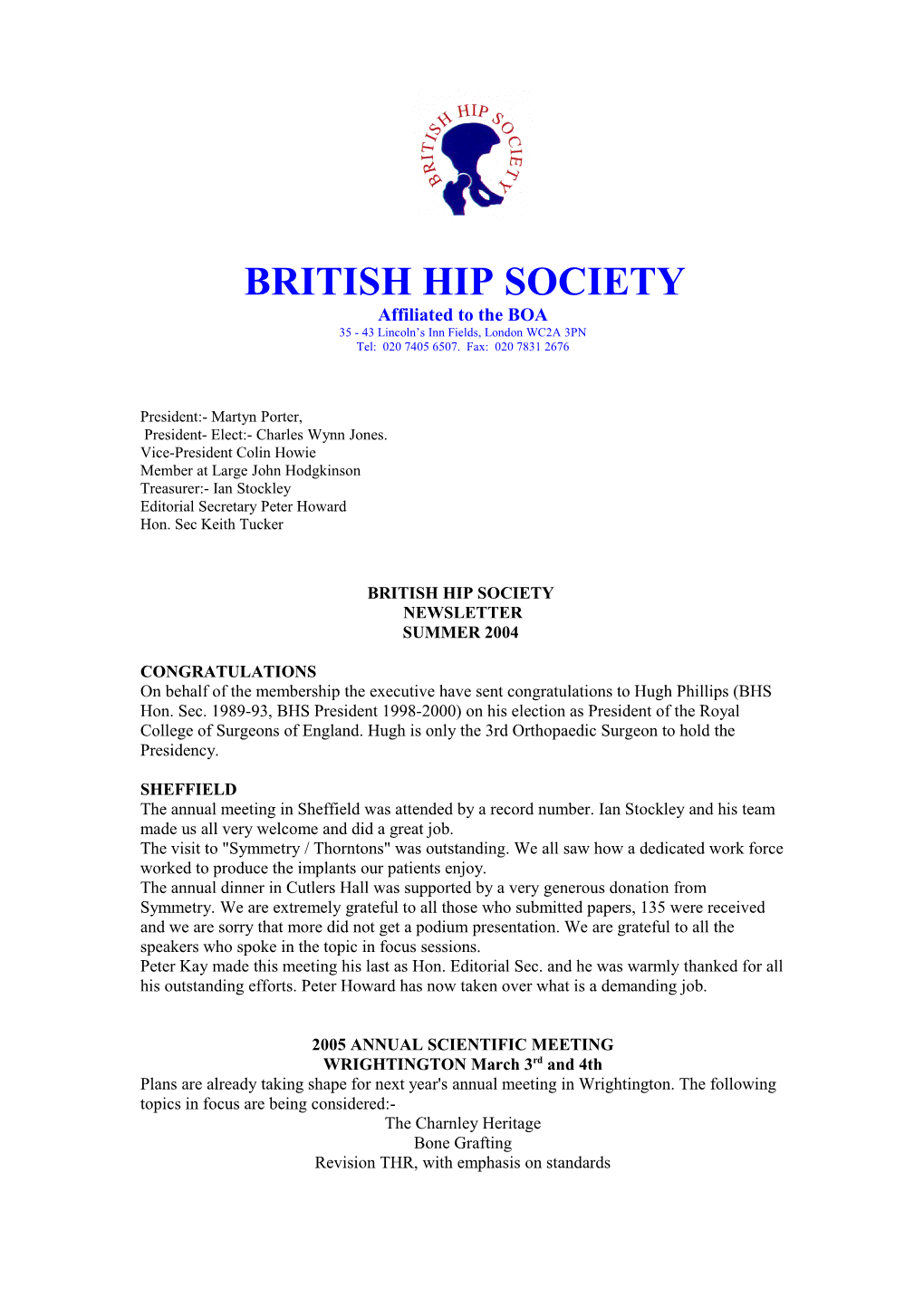 British Hip Society